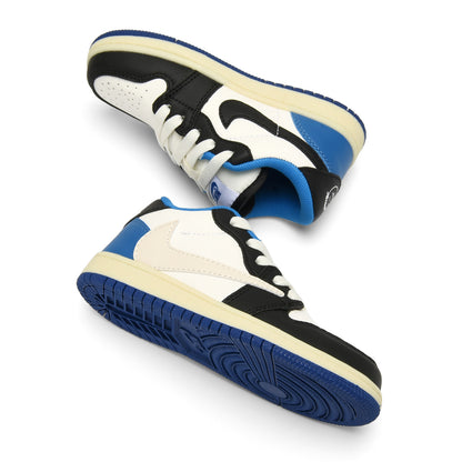 Kids Air Jordan 1 Low X Travis Scott 'Blue And Cream'