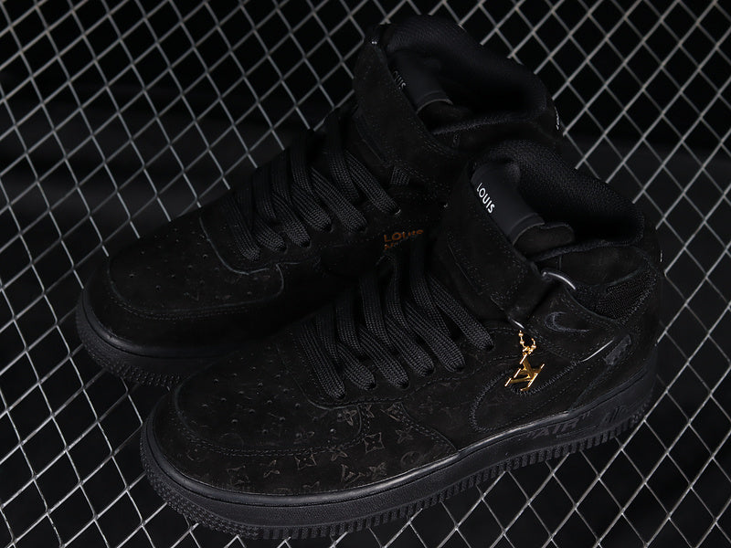 Air Force One High  X Louis Vuitton Black-Gold