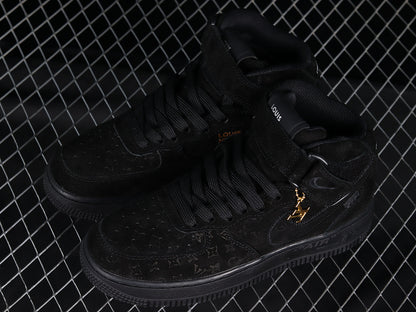 Air Force One High  X Louis Vuitton Black-Gold