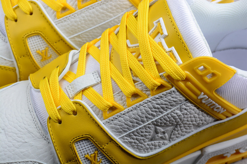 Louis Vuitton Trainer Sneakers Low Yellow-White