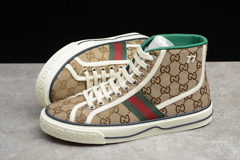 Gucci Tennis 1977 High Top Light Brown