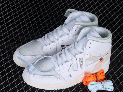 Air Jordan Retro 1 High X Off White OG 2018 White