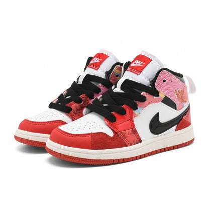 Kids Air Jordan 1 High  'White Triple Red'