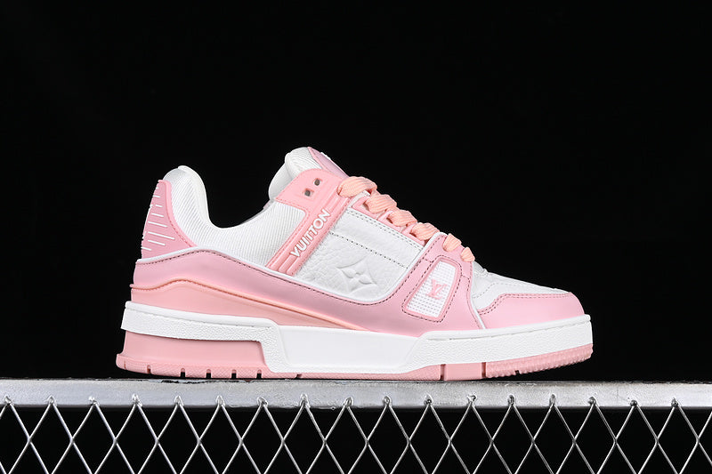 Louis Vuitton Trainer Pink Rose-White