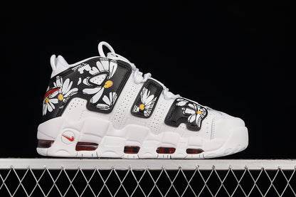 Air More Uptempo 96X Peace & Love Swoosh White-Black