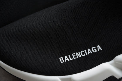 Balenciaga Speed Black/White-Clear