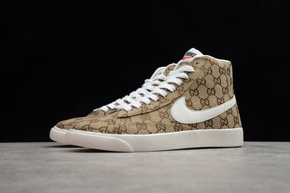 NK Blazer MID X Gucci Gold White Hook