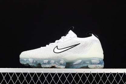 Air Vapormax 2021 Flyknit Monochrome White/Black-Metallic Silver