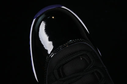 Air Jordan Retro 11 Black/White-Purple