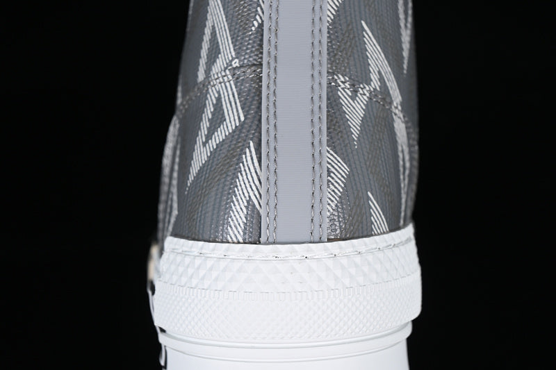 Dior B23 High Top Bee Embroidery Grey