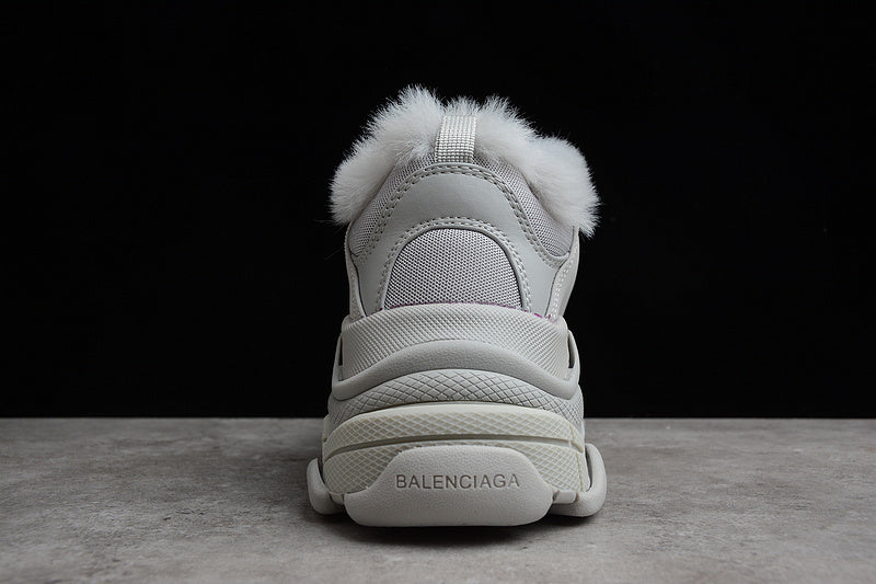 Balenciaga Triple S 'Faux Fur-Grey'