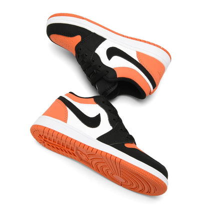 Kids Air Jordan 1 Low 'Black Orange White'